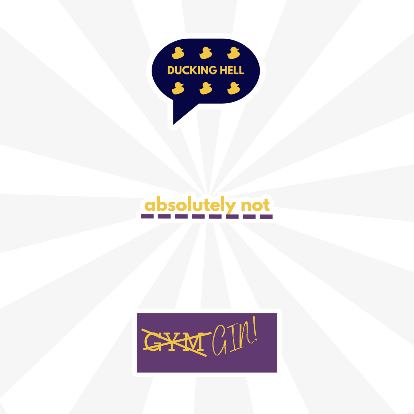 Funny, Sarcastic Adult A5 Planner Sticker Sheets - Eco Friendly