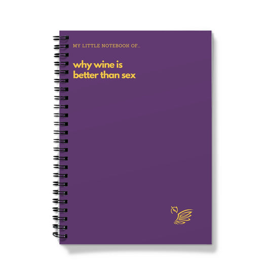 My Little Notebook Of... Why Wine Is Better Than Sex Notebook