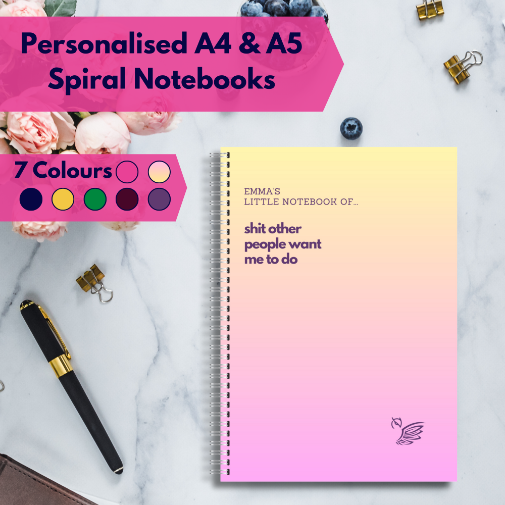 Personalised A4 or A5 Funny Notebook Gift - Shit Other People Want Me To Do