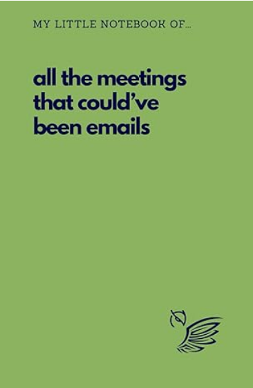 A5 - Things People Think I've Got Time For Today Notebook Navy Blue Matte Cover