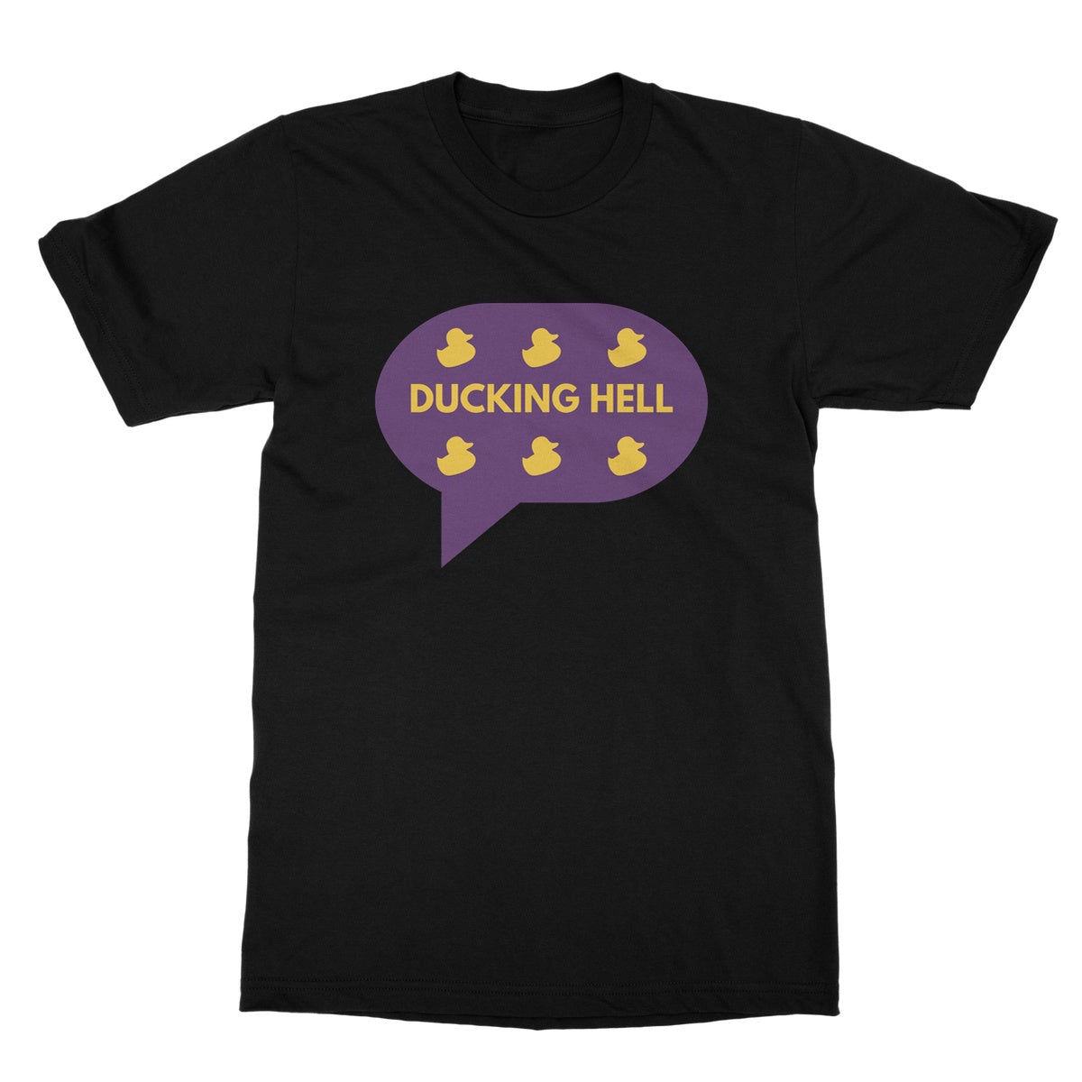 Ducking Hell. Funny Slogan Softstyle T-Shirt