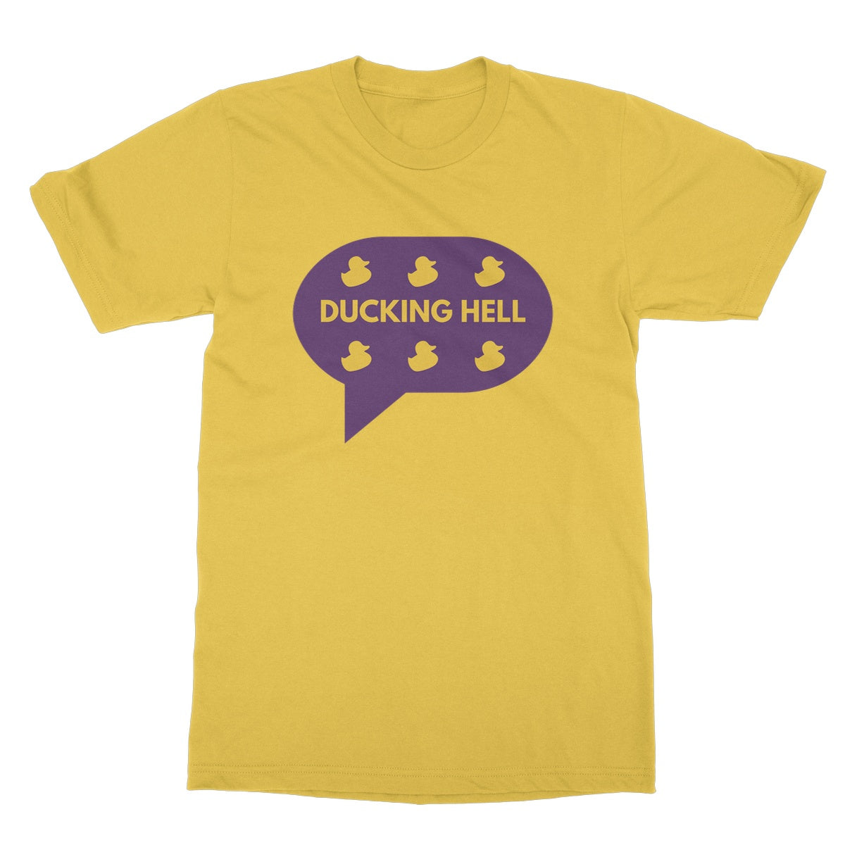 Ducking Hell. Funny Slogan Softstyle T-Shirt