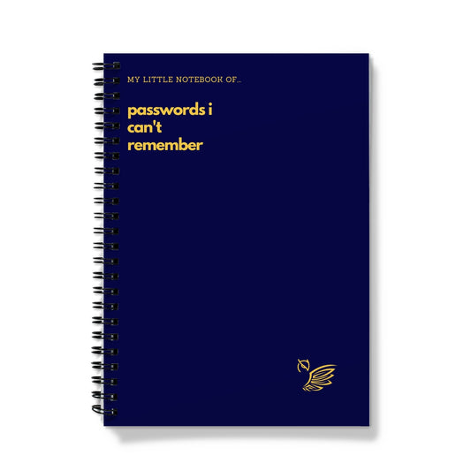 My Little Notebook Of... Passwords I Can't Remember Notebook