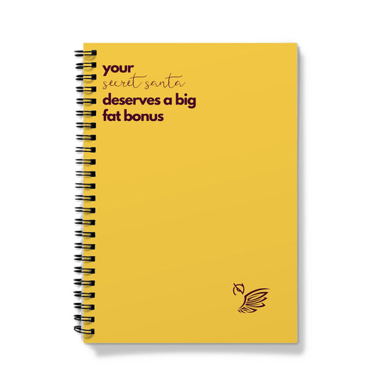 Your Secret Santa Deserves A Big Fat Bonus Notebook