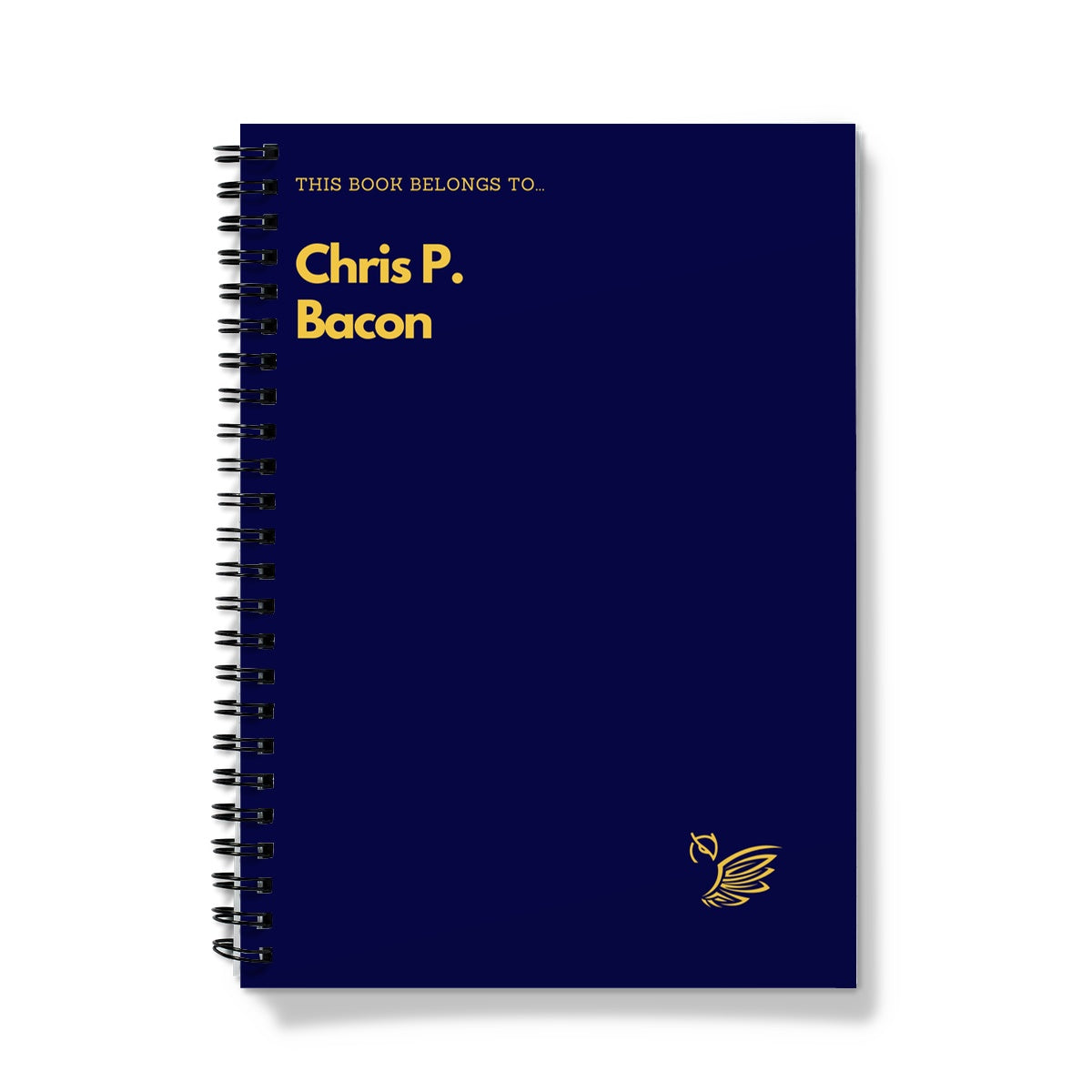 This Book Belongs To... Chris P. Bacon Notebook