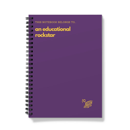 This Book Belongs To... An Educational Rockstar - Purple Notebook