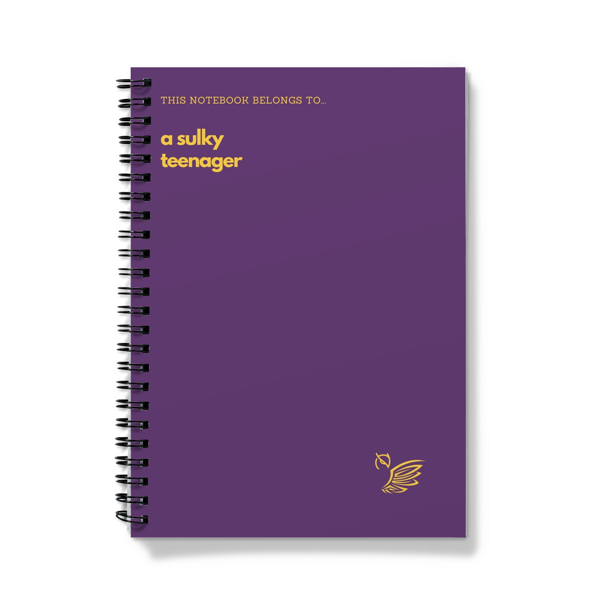 This Notebook Belongs To... A Sulky Teenager Purple Notebook