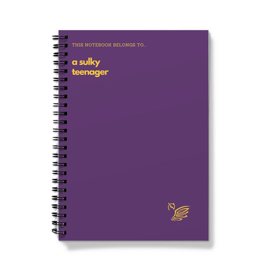 This Notebook Belongs To... A Sulky Teenager Purple Notebook