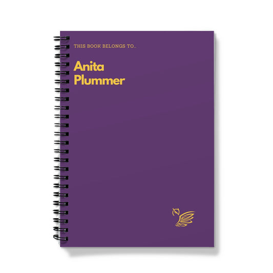 This Book Belongs To... Anita Plummer Notebook