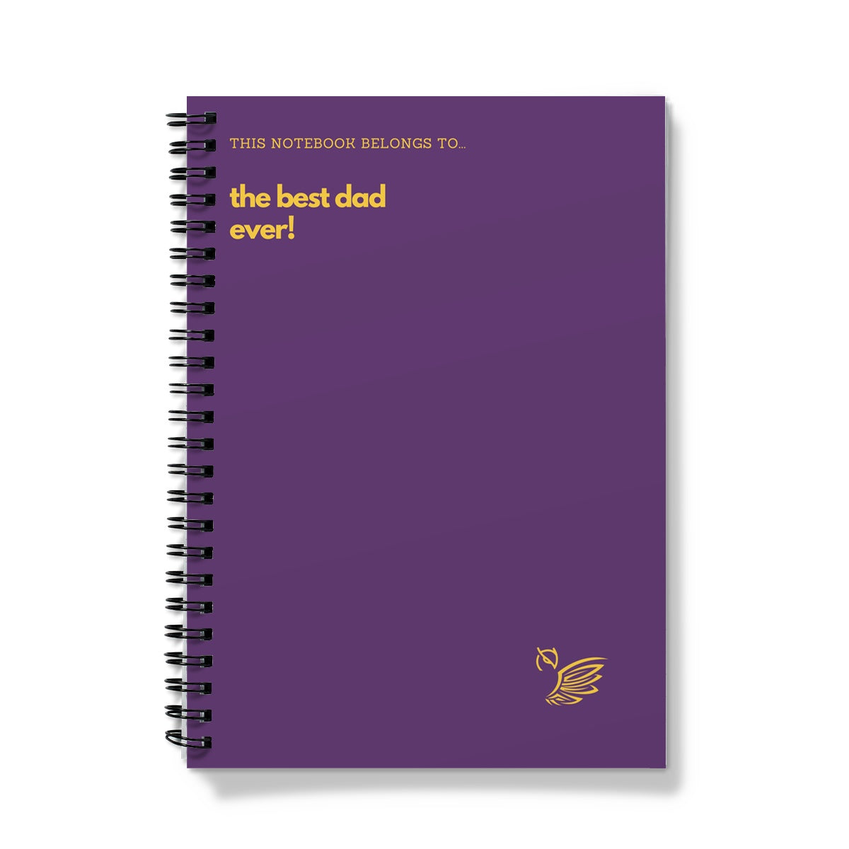 This Notebook Belongs To... The Best Dad Ever - Purple Notebook