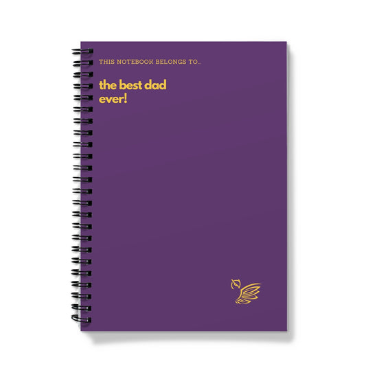 This Notebook Belongs To... The Best Dad Ever - Purple Notebook