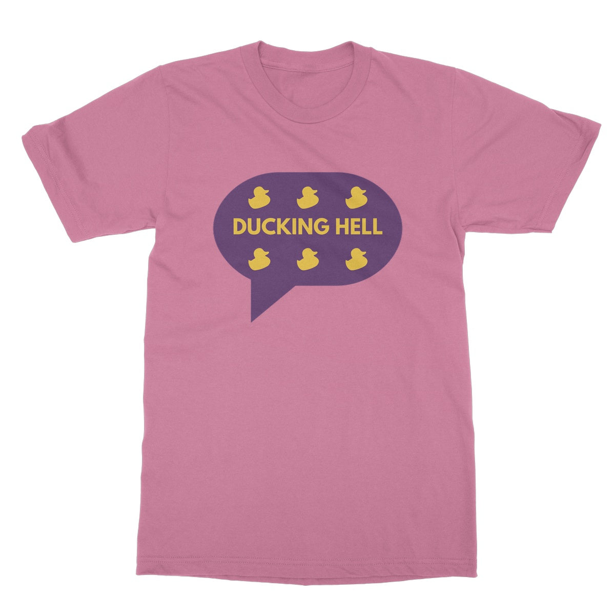 Ducking Hell. Funny Slogan Softstyle T-Shirt