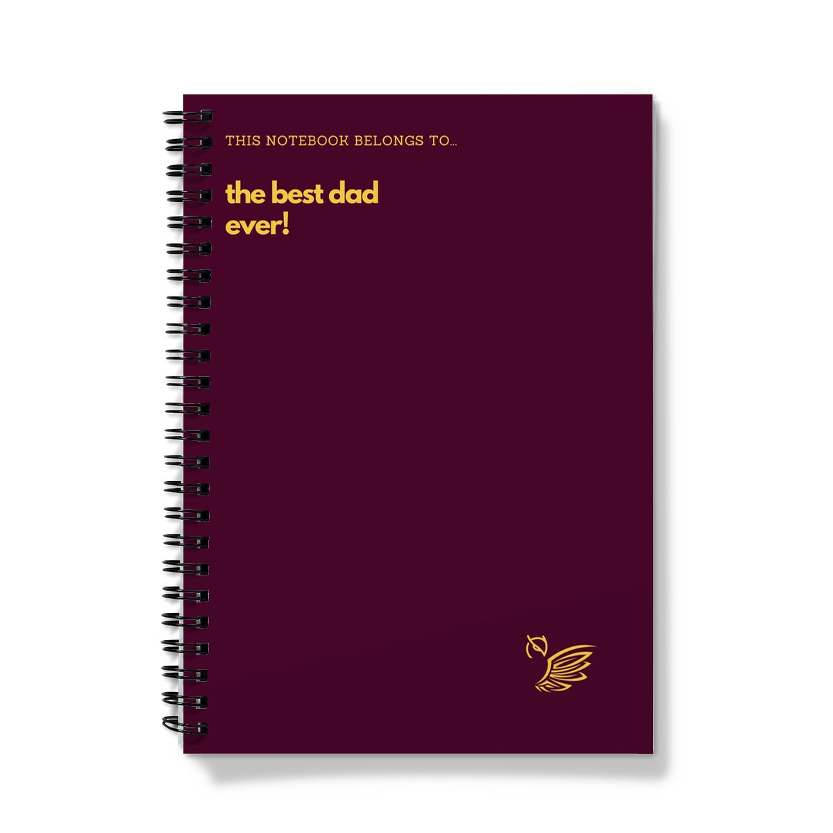 This Notebook Belongs To... The Best Dad Ever - Red Notebook