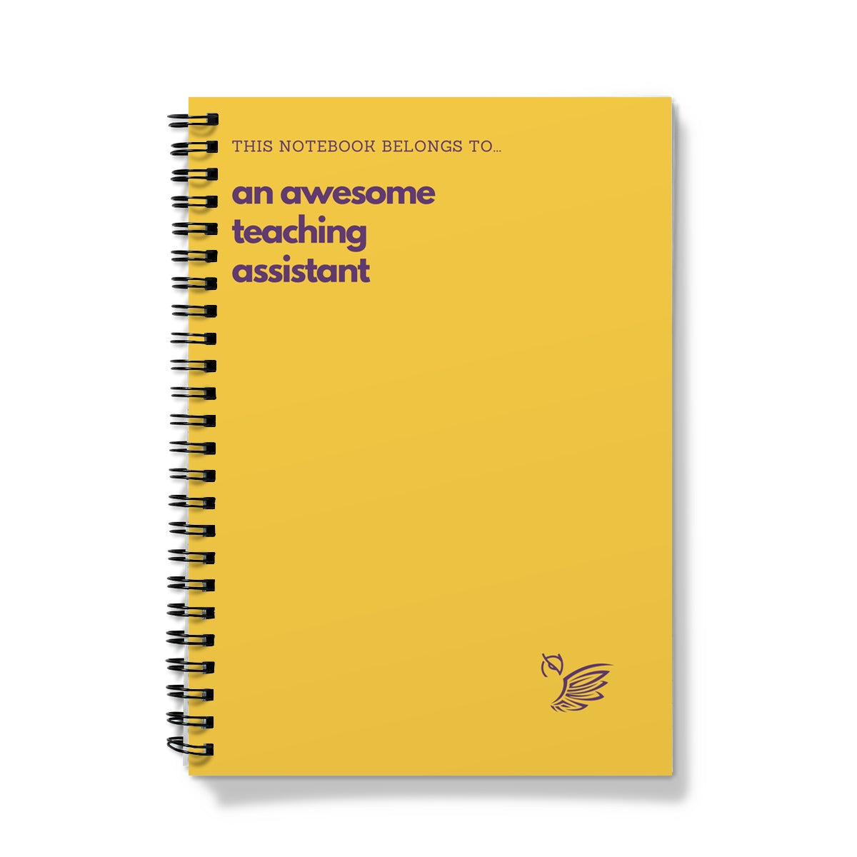 This Book Belongs To...An Awesome Teaching Assistant - Yellow Notebook