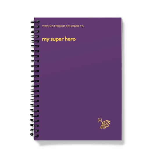 This Notebook Belongs To... My Super Hero - Purple Notebook