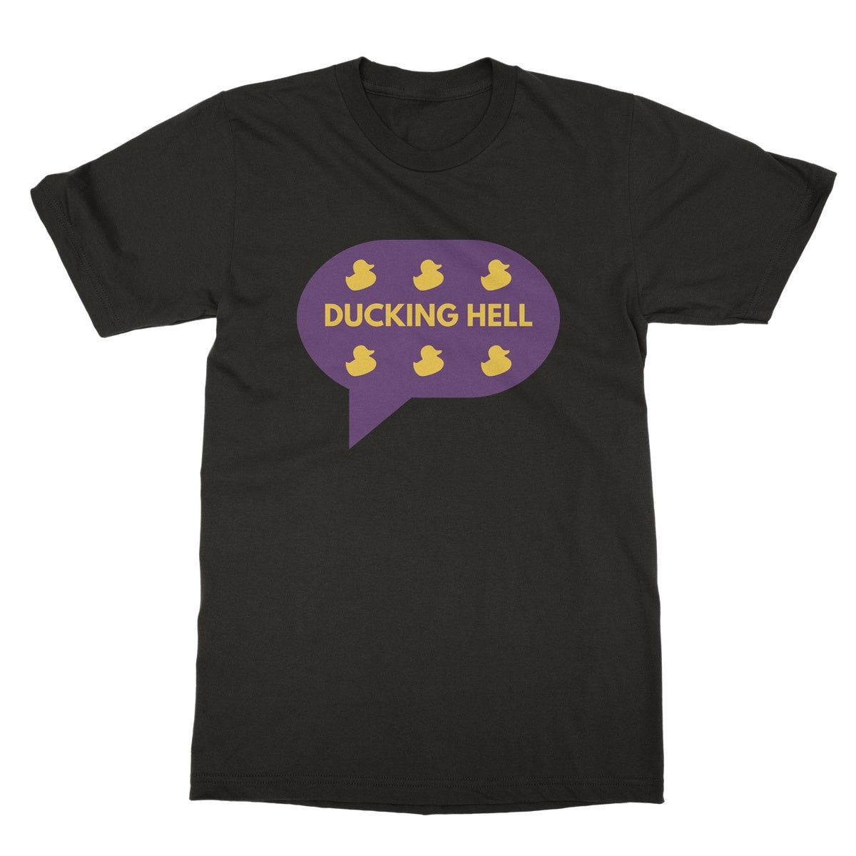 Ducking Hell. Funny Slogan Softstyle T-Shirt