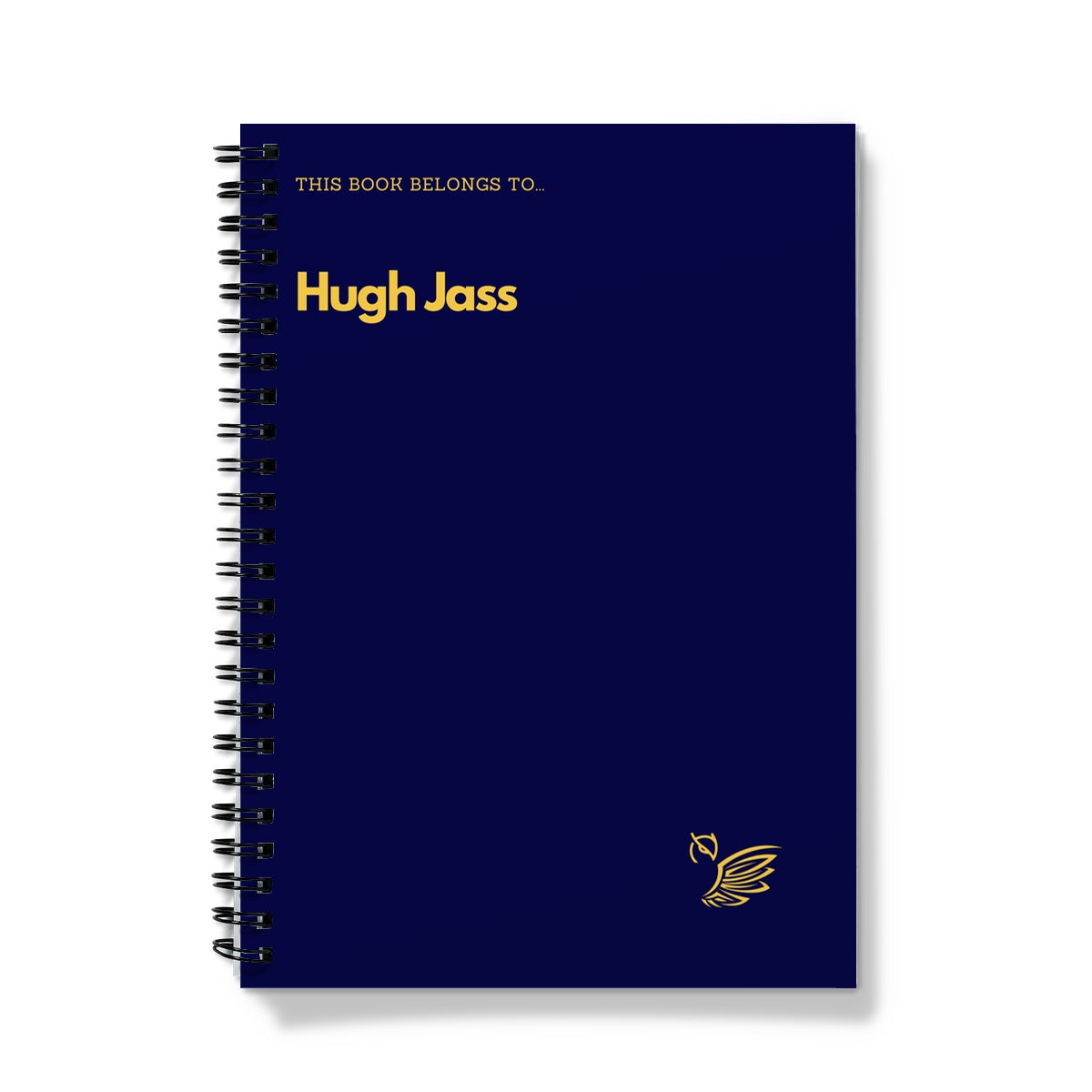Hugh Jass Notebook | Funny Adult Sarcastic Notebook Rude Gift For Work ...