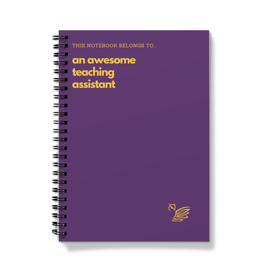 This Book Belongs To... An Awesome Teaching Assistant - Purple Notebook