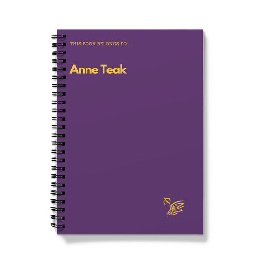 This Book Belongs To... Anne Teak Notebook