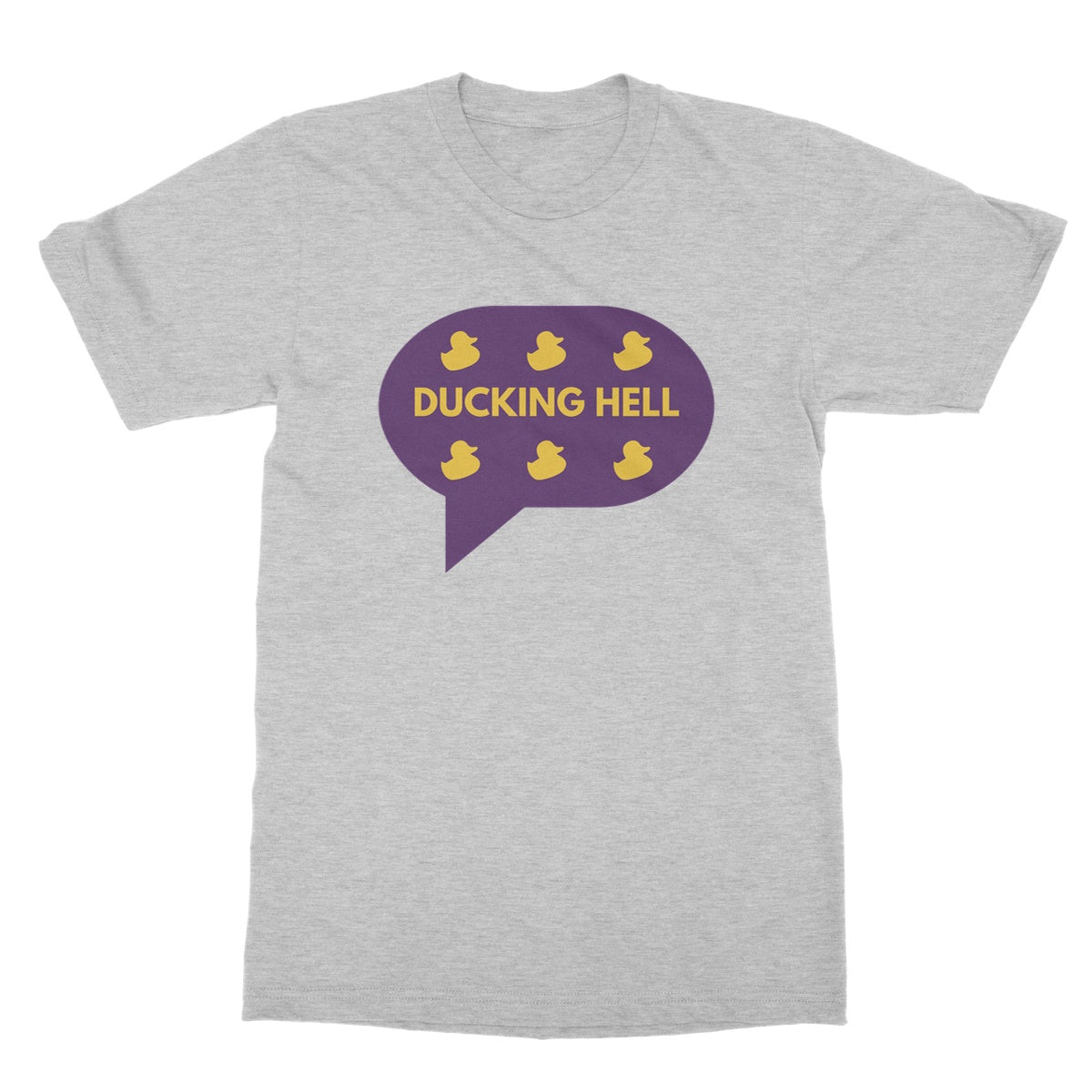 Ducking Hell. Funny Slogan Softstyle T-Shirt