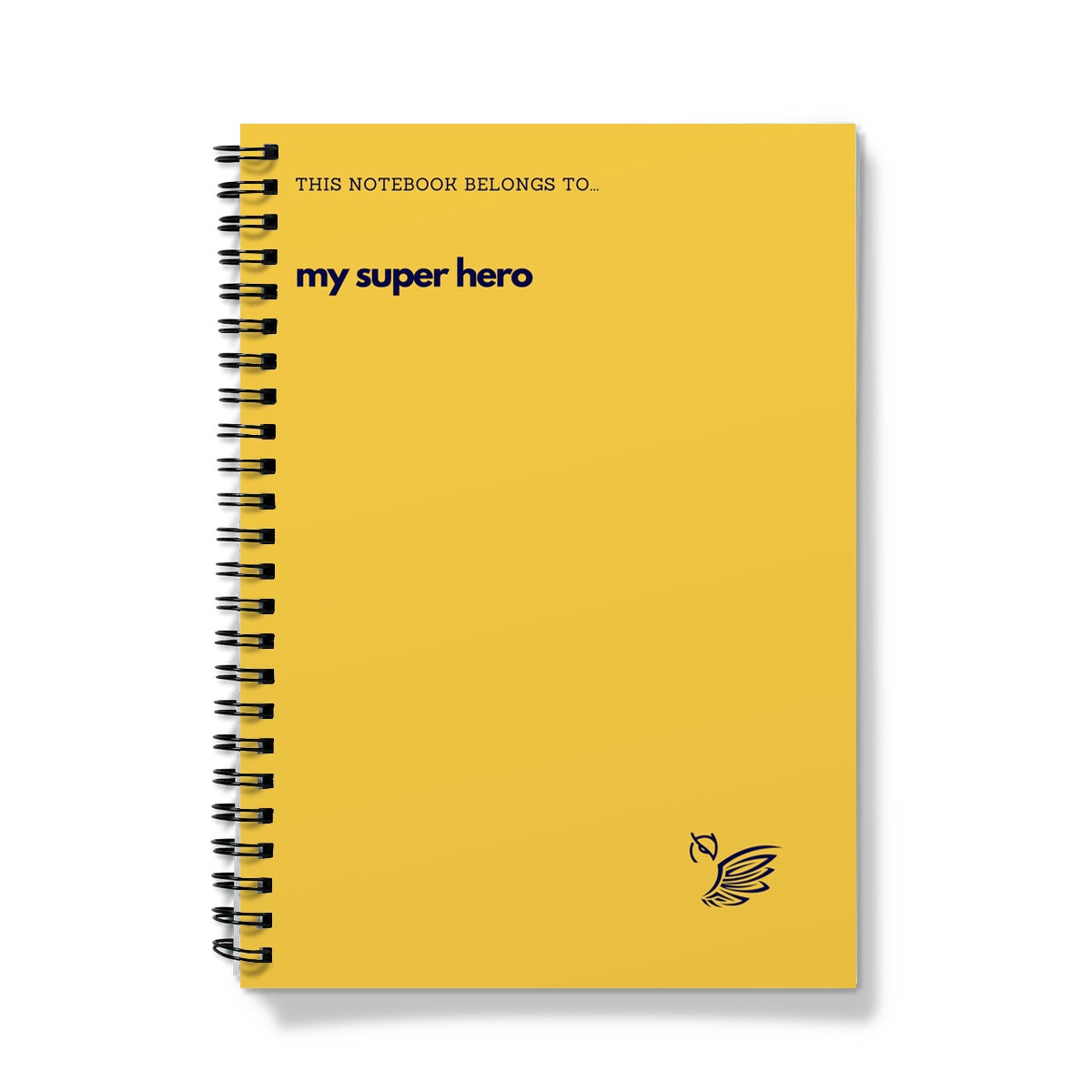 This Notebook Belongs To... My Super Hero - Yellow Notebook