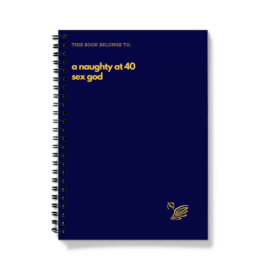 This Notebook Belongs To... A Naughty At 40 Sex God Notebook